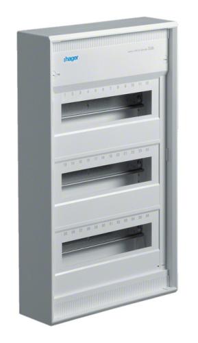 UNTERVERTEILER.DE: Hager Unterverteiler 3-Reihig Aufputz ohne Tür