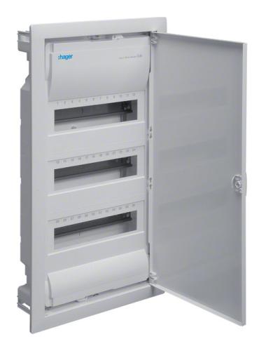 UNTERVERTEILER.DE: Hager Unterverteiler 3-​Reihig Unterputz mit Tür