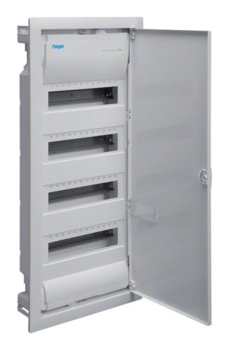 UNTERVERTEILER.DE: Hager Unterverteiler 4-​Reihig Unterputz mit Tür