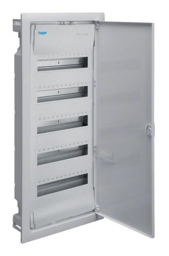 UNTERVERTEILER.DE: Hager Unterverteiler 5-​Reihig Unterputz mit Tür