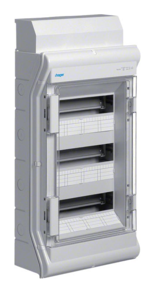 UNTERVERTEILER.DE: HAGER Kleinverteiler AP 3x12TE Kst IP65 VE312DN