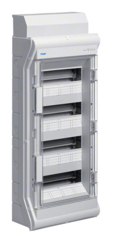 UNTERVERTEILER.DE: HAGER Kleinverteiler AP 4x12TE Kst IP65 VE412DN