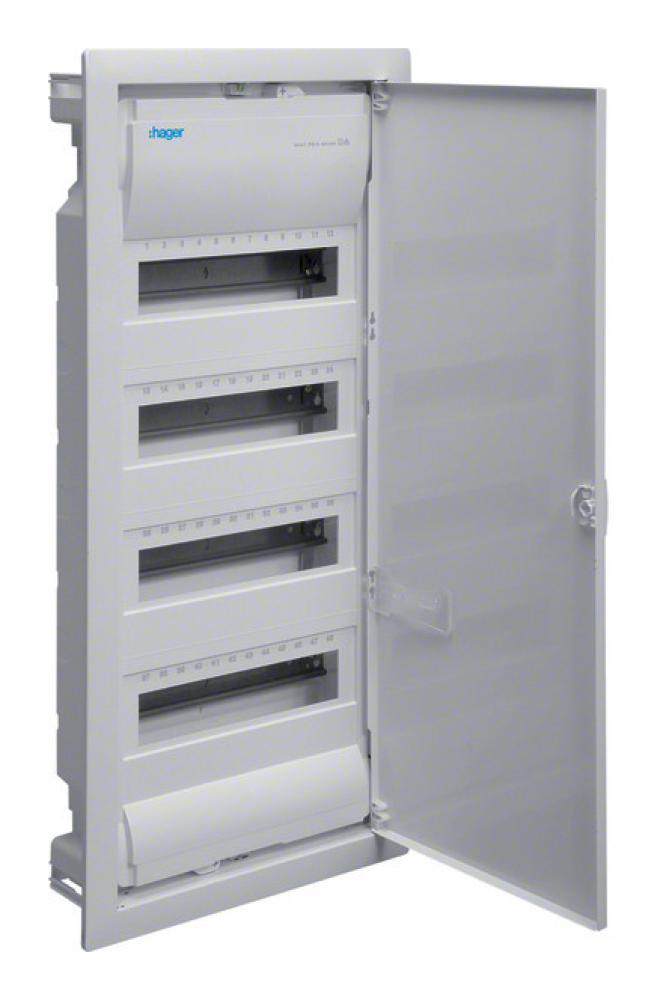 UNTERVERTEILER.DE: Hager Unterverteiler 4-​Reihig Unterputz mit Tür